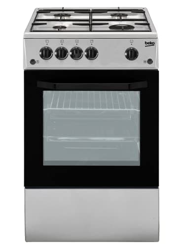 BEKO Cucina Elettrica CSS42014FS 4 Fuochi a Gas Forno Elettrico Classe B Dimensioni 50 x 50 cm Colore Inox