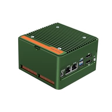 PeeliCeeli 4 Bay NAS Mini PC with 4 x NVMe, N100 Micro NAS Server for Home Pocket, Dual 2.5GbE i226V Network Attached Storage with USB3.2, Win 11 Pro, Barebone (NO RAM/SSD/OS)