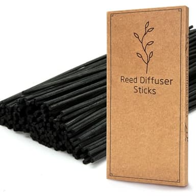 TOMCENXI Bastoncini per diffusore a Bastoncini, Bastoncini in Legno di Rattan Naturale da 19 cm, ricariche per diffusore, Bastoncini di Ricambio per diffusore di aromi di Olio Essenziale