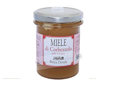 2 x 250 gr - Miele di corbezzolo sardo prodotto da Bresca Dorada, in Muravera, Sardegna. Miele raro, prezioso e dal retrogusto amaro ma mai sgradevole: inconfondibile al palato