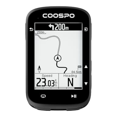 COOPSO CS500 Ciclocomputer GPS 2.6" Contachilometri Schermo Personalizzabile LCD Tachimetro Bici con Mappe Offline e Pianificazione delle Strade Batteria da 45 ore, Supporta BLE5.0/Ant+, IPX7