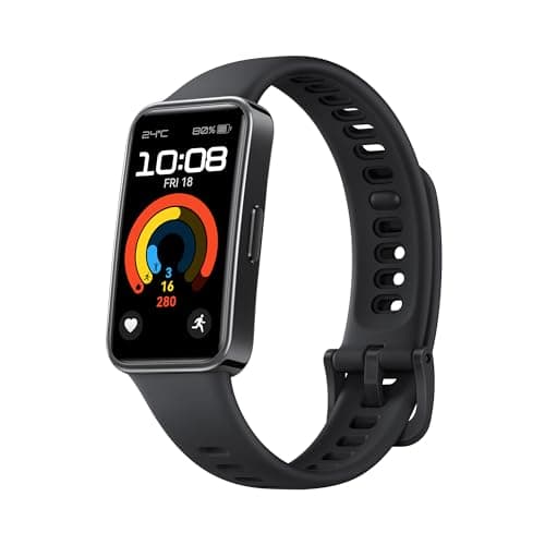 HUAWEI Band 9, Monitoraggio del sonno, Durata della batteria fino a due settimane,Luminosità automatica, 100 diverse modalità di allename, iOS e Android, Garanzia estesa di 6 mesi