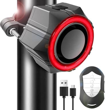 BANGTING 110dB Allarme per Bici con Telecomando, Allarme Antifurto Wireless per Moto con Vibrazione, Allarme per Bicicletta Impermeabile IP65, Allarme per Bici Elettriche e Monopattino Elettrico