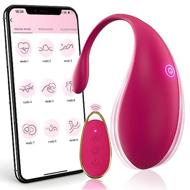 Vibratore Donna Ovetto Vibrante Donna Telecomando con APP,Vibratoreper Donna Professionale Piccolo Wireless Sex Toys con 9 Modalità Vibrazione Sexytoysys Donna Dildo Stimolatore Clitoride Femminile