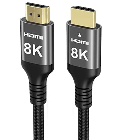 Ubluker Cavo HDMI 8k 10M, Cavo HDMI® Ad Alta Velocità intrecciato in nylon 4k 120Hz 2k 165Hz 8k 60Hz 12bit eARC ARC Dolby Atmos HDR10+ HDCP2.3 Compatibile per PC TV Monitor Laptop Mac PS5