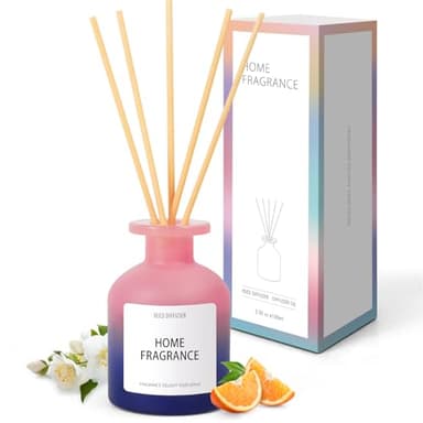 Scent-Hi Profumatore per Ambienti Bastoncini, Diffusore Profumato Fragranza a Lunga Durata 100ml con 6 Diffusore Bastoncini di Aromi, Profumatore Casa, Fragranza Ambiente, Regalo Donna