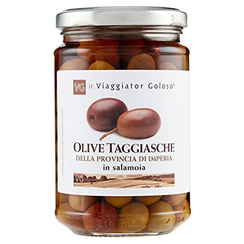 Il Viaggiator Goloso Olive Taggiasche della Provincia di Imperia in Salamoia, 180g