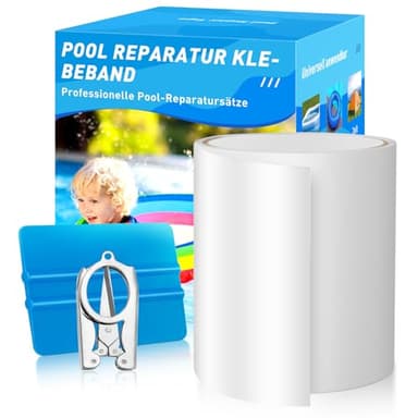 Kodexa Toppe Riparazione per Piscina, Patch per Piscina Autoadesivo Impermeabile Subacqueo per Letto ad Acqua, Piscina, Rivestimento per Piscina, Piscina per Bambini -10 cm x 150 cm