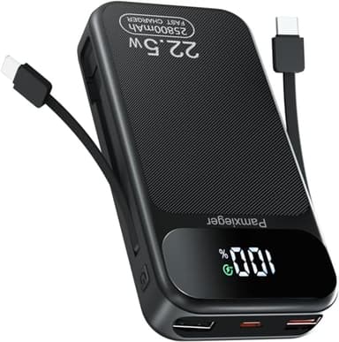 Power Bank 25.800mAh 22,5W PD3.0 QC4.0 Ricarica Rapida USB C Input & Output Caricatore Portatile Powerbank con LCD Display Digitale per Smartphone e Tablet