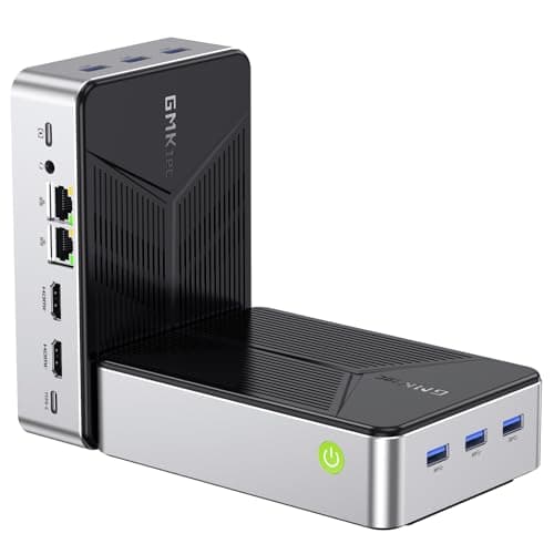 GMKtec Mini PC NAS, G9 Intel N150 Dual Boot Linux+OS Computer Desktop, 12GB DDR5 64GB eMMC + 512GB M.2 SSD, 4 slot M.2 NVMe, Dual NIC 2.5GbE, USB-C/USB 3.2 10Gbps, Archiviazione di rete