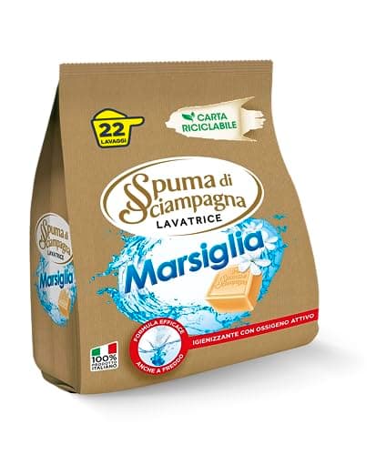Spuma di Sciampagna Detersivo Lavatrice Polvere Marsiglia 22 Lavaggi - 990 g