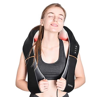 RENPHO Massaggiatore Cervicale, Massaggiatore Collo e Spalle con Calore, Elettrica per Tessuto Profondo Massaggio Impastante 3D Cuscinetto per Vita, Gamba, Polpaccio, Braccio