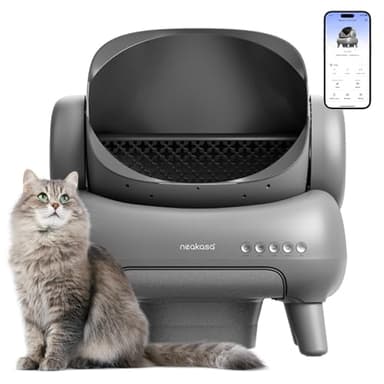 Neakasa M1 Lettiera Gatto Autopulente Aperta Grande XXL, Controllo APP, Smaltimento dei Rifiuti Senza Odori, Lettiera autopulente per gatti, Sacchetti e Tappeto Lettiera gatto, per Più Gatti