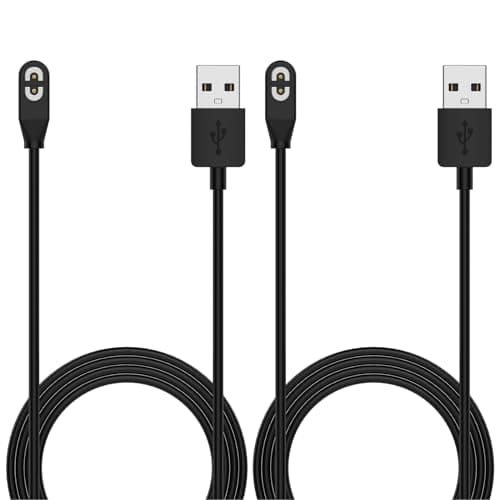 KOMI Compatibile con cavo di ricarica Shokz – Cavo di ricarica USB magnetico per AfterShokz Aeropex AS800, OpenRun pro S810/mini S811, OpenRun S803, OpenComm ASC100SG/C102 (nero)