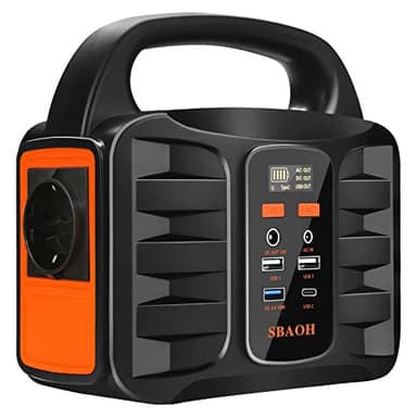SBAOH Generatore di potenza portatile, 27000 mAh, 220 V/99 W, AC, uscita da campeggio, generatori solari, batteria al litio, alimentazione per attività all'aperto, viaggi, hunting emergency