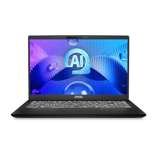 MSI Modern 15 H AI C1MG-011IT, Notebook 15.6" FHD 60Hz, Intel Core Ultra 7 155H, Intel Arc, 16GB RAM DDR5, 512GB SSD PCIe4, WiFi 6E, Win 11 Home [Layout e Garanzia ITA] Nero