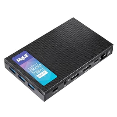 Mele Quieter 3C Mini PC Fanless N5105, Piccolo Computer Portatile, LPDDR4, Win11, HDMI 4K, Wi-Fi 5, Gigabit Ethernet, BT 5.1, USB 3.2 * 3, Type-C, SSD, Supporto VESA (8G/256G)