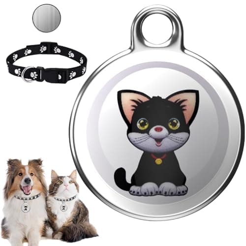 Vmxlso Mini localizzatore GPS per gatti/cani, Tracker GPS per gatti senza costi mensili, Collare GPS per gatti di piccola taglia, Localizzazione in tempo reale per gatti e cani, Tracker GPS