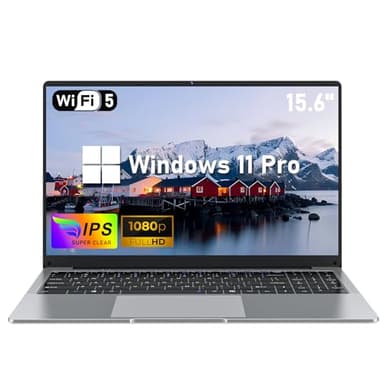 NIAKUN PC Portatile Notebook, 15.6" Laptops 8GB RAM 256GB SSD, Computer Portatile N4000 Processore(fino a 2.6Ghz), Display FHD 1920 x 1080, 5000mAh, Carta TF, WIFI 5, BT4.2, Windows 11 Pro