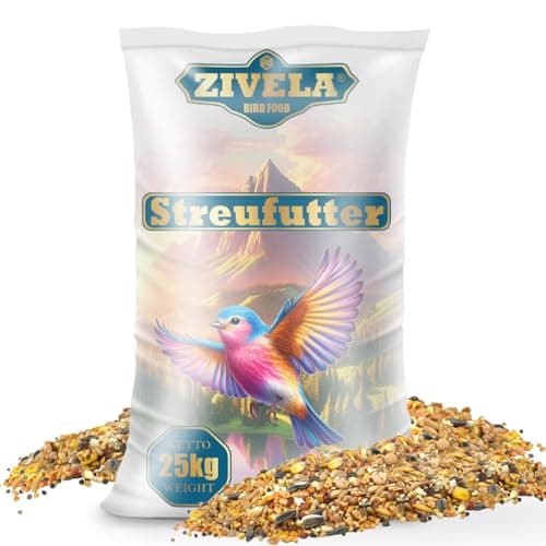 Mangime per Uccelli Selvatici - 25 kg, Tutto l'Anno, 4 Stagioni, Miscela di Alta Qualità