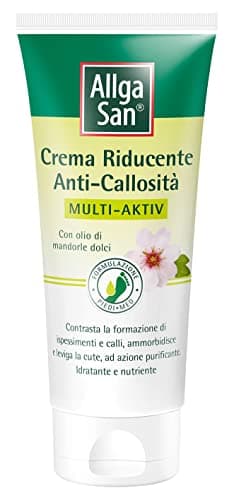 Allga San Crema Anti callosità MULTI AKTIV- Crema Piedi, Calli e Duroni 100 ml Idratante per Piedi e Talloni Secchi con olio mandorle dolci per Ammorbidire