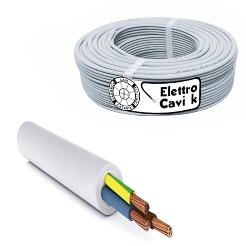 ELETTROCAVI K - CAVO ELETTRICO FG16OR16 3G2,5 mm² IN DOPPIA GUAINA PER USO ESTERNO E INTERNO TRIPOLARE 3 POLI CPR 0,6/1 kV IEMMEQU PROFESSIONALE MADE IN ITALY 50 METRI