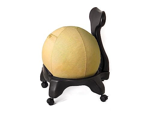 KIKKA ACTIVE CHAIR con fodera Living - Sedia ergonomica fodera in tessuto (Fieno, Stresa)