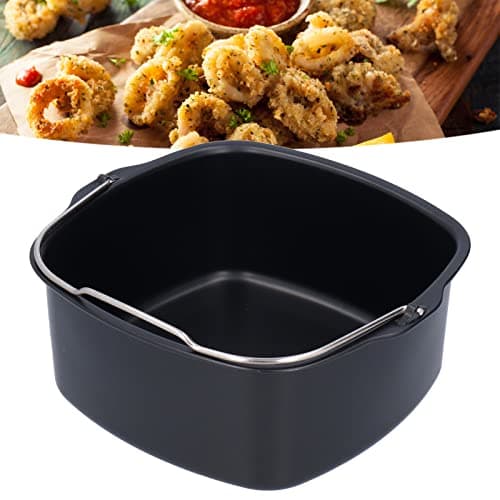 Barile Per Torta Friggitrice Ad Aria 18/22Cm Ferro Quadrato Stampo Per Friggitrice Ad Aria, Lavabile In Lavastoviglie, Stampo Per Torta Cucina Strumento Di Cottura Per Hd9925/Hd9860/Hd9905/01 (18cm)