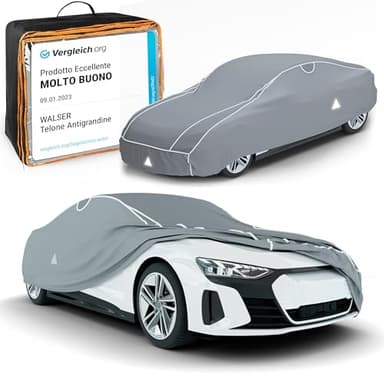 WALSER telo antigrandine per auto Hybrid UV Protect, telo copriauto impermeabile e traspirante, copertura per auto antigrandine, Copriauto traspirante Misura 3