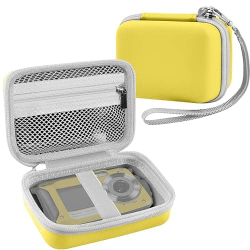 Leayjeen Fotocamera Digitale Custodia, per iSunFun/OM SYSTEM/LEOLAMVAED/Aomdom/OM SYSTEM/LEOLAMVAED/Comius Sharp/Aomdom,Subacquea Digitale Borsa da viaggio per la Protezion (Solo Custodia) Giallo