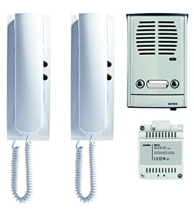 Vimar 885E Kit citofonico bifam. 4+2 cond. 88TD + 8870, dimensioni del pannello di ingresso 105x161x35mm (larghezza x altezza x profondità)