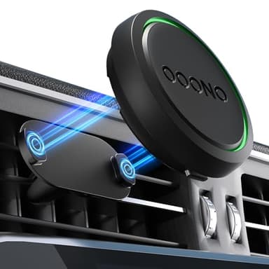 ALAFLY Supporto Magnetico in Metallo per OOONO CO-Driver NO2 [per Auto Aperture di Ventilazione], Magnete Integrato in un Unico pezzo Compatibile con OOONO 2, Nessun Caduta del Magnets