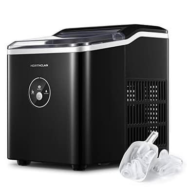 Macchina Ghiaccio 14KG/24h, 2L Professionale, Pronto in 6-8 Minuti, Silenzioso, Ice Maker per Casa/Bar, NORTHCLAN