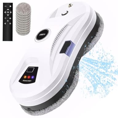 Robot Lavavetri Finestre, Robot Lava Vetri Elettrico 5600pa, Lavavetri Automatico Lavavetro Elettrico, Robot Pulisci Vetri con Telecomando e Getto Automatico Spruzzo, Pulizia Intelligente Robot Vetri