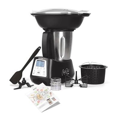 Jocca - Robot da cucina multifunzione| 12 funzioni| 10 programmi integrati| 10 velocità| Capacità 3,5 L| 1200 W| Acciaio inossidabile| Con bilancia