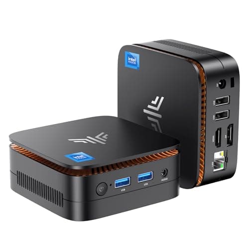 NiPoGi E1 Mini PC Twin Lake N150 (3,6 GHz) 16 GB DDR4/1TB M.2 SSD, Desktop PC WiFi 5,BT4.2/RJ45,Mini computer 4K@60HZ UHD Dual Display per ufficio