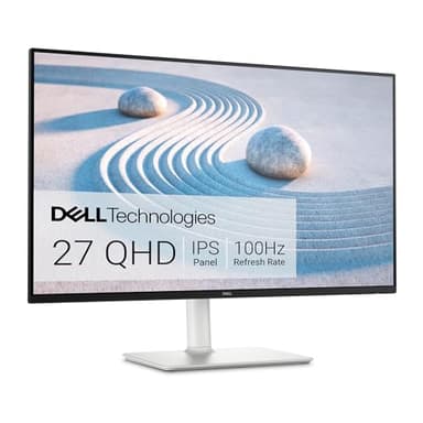 Dell S2725DS 27" QHD (2560x1440) Monitor, 100Hz, IPS, 4ms, 99% sRGB, Regolabile in Altezza, Altoparlanti integrati, DisplayPort, 2x HDMI, 3 Anni di Garanzia, Bianco