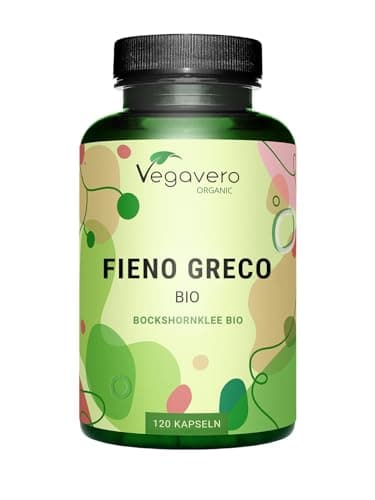 Fieno Greco BIO | 2.900 mg | Polvere + Estratto (4:1) di Fenugreek Attivato | per Allattamento e Seno | con 1,5% di Saponine | Vegan e Senza Additivi | 120 capsule | Vegavero®