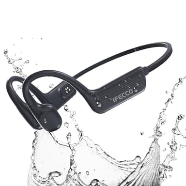 IFECCO Cuffie Conduzione Ossea Nuoto,IP68 Impermeabili Auricolari Subacquee per Piscina Bluetooth 5.4 con Lettore MP3 da 32G,Wireless Auricolari per Nuoto Ciclismo Corsa