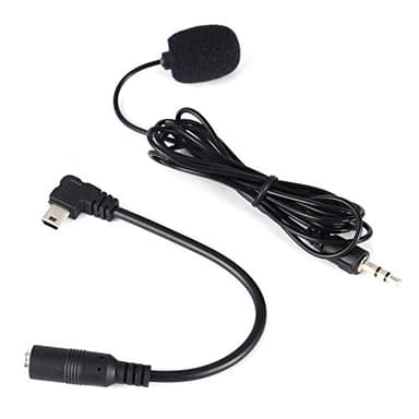 143 Mini Microfono 3,5 mm Microfono Esterno Clip su Microfono + Cavo Adattatore per Hero4 3/3 +