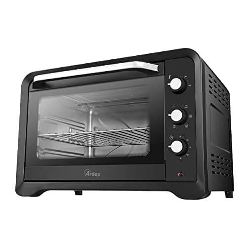 ARDES MAGNUS AR6264PB, Fornetto Elettrico Ventilato Capienza 64 Litri 6 Funzioni Cottura Timer Doppio Vetro Con Accessori