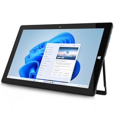AWOW Tablet Windows da 10,1 pollici con tastiera, Celeron N4120, 8 GB LPDDR4, 256 GB di memoria - Mini laptop 2 in 1 con touch screen e tastiera QWERTZ tedesca rimovibile (penna non inclusa)