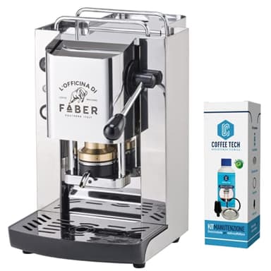FABER SLOT PRO TOTAL INOX MACCHINA DA CAFFE' A CIALDE ESE 44 MM + 50 cialde Puronero Cremosa