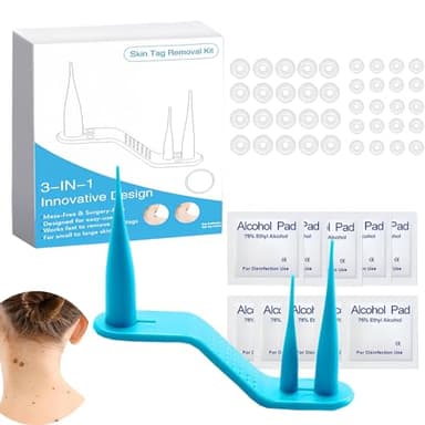 Verruche rimozione,Da 2 mm a 8 mm dispositivo per la rimozione verruche,Skin tag remover,Fibromi penduli rimozione,3 in 1,Adatto per viso, collo, corpo,Rimozione verruche penduli in pochi minuti