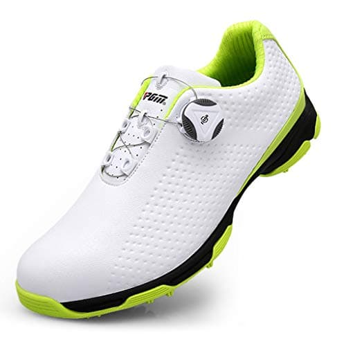 Scarpe da Golf Impermeabili Anti-Skid per Uomo con Sistema di Pizzo