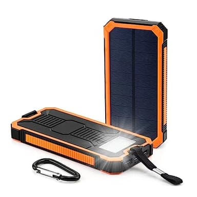 Ruiqas 20000 mAh Solar Power Bank Portatile Campeggio Caricatore Del Telefono Solare Battery Pack con Doppia Porta USB e Luce LED