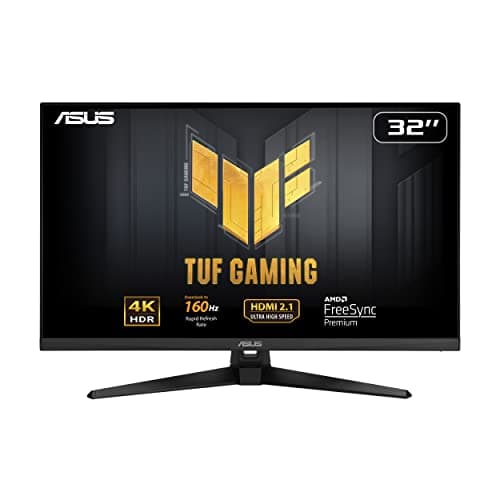 ASUS TUF Gaming VG32UQA1A Monitor Gaming 32” pollici (31,5) 4K (3840 x 2160), Overclock a 160Hz, ELMB Sync, FreeSync Premium, 1ms (MPRT), Overdrive variabile, 120% sRGB, DisplayHDR 400, Nero