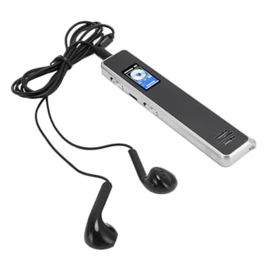 Registratore Vocale con Trascrizione in Testo, Registratore Ad Attivazione Vocale con Riduzione del Rumore HD con Sintesi Vocale in Testo e Riproduzione MP3 Ed E-book, (16G)