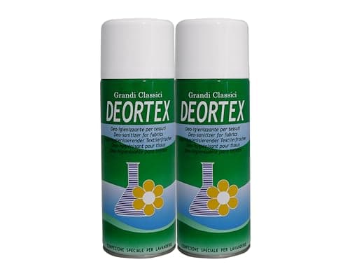 HOME PRO Deortex Spray Igienizzante - Elimina Odori e Batteri - 2X400ml - Profumatore e Disinfettante per Casa e Tessuti