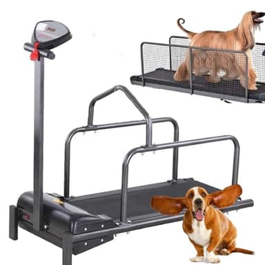 YANGYMM Tapis Roulant per Cani di Taglia Grande,Macchina da Corsa per Animali Domestici per Interni di Cani Medi, velocità di 0,8-6 Km/H, Ruota per Esercizio del Cane per Piccolo, Fino a 220 Libbre